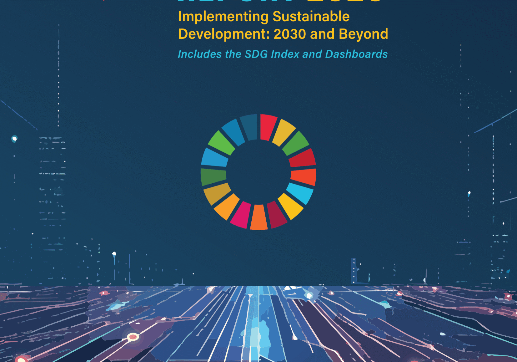Sustainable Development Report 2026 cover with SDG wheel
